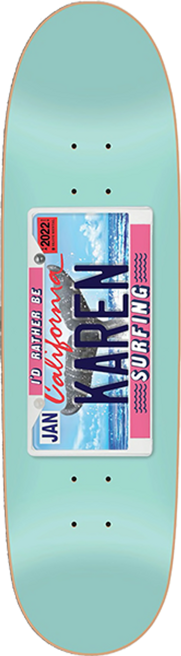 Skate Mental Curren Caples I'd Rather Be Shaped Deck 9.00