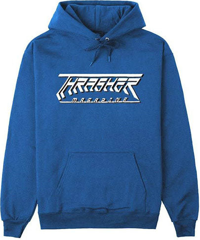 Thrasher Future Logo Royal Blue Hoodie