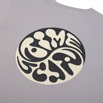 Time Scan Yin Yang Grey T-Shirt (Size Large)
