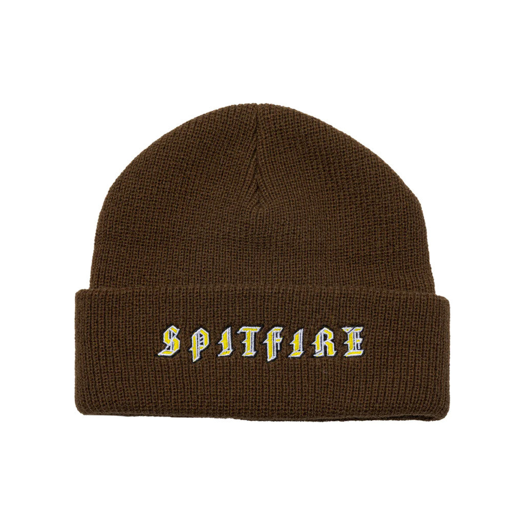 Spitfire Old E Cuff Beanie Brown