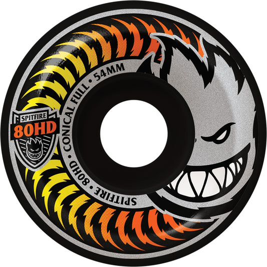 Spitfire 80HD Fade Black Conical 54MM Wheels (Set of 4)
