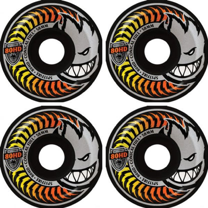 Spitfire 80HD Fade Black Conical 58MM Wheels (Set of 4)