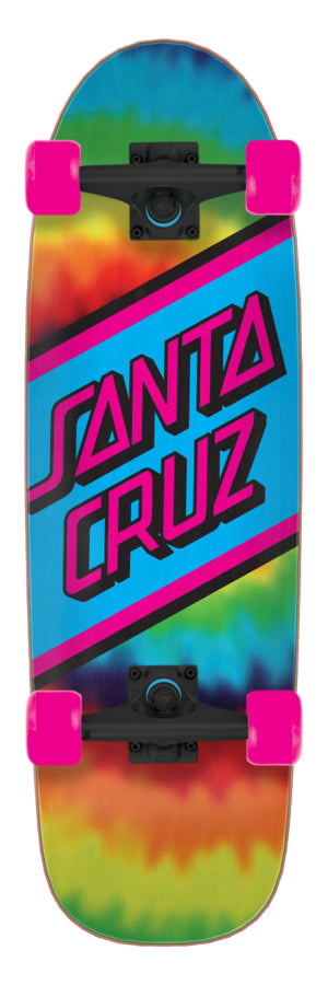 Rainbow Tie Dye 8.79in x 29.05in Street Cruzer Santa Cruz