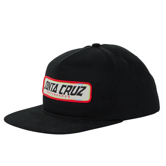 Sun Down Ray Strip Snapback Mid Profile Hat Black OS Unisex Santa Cruz