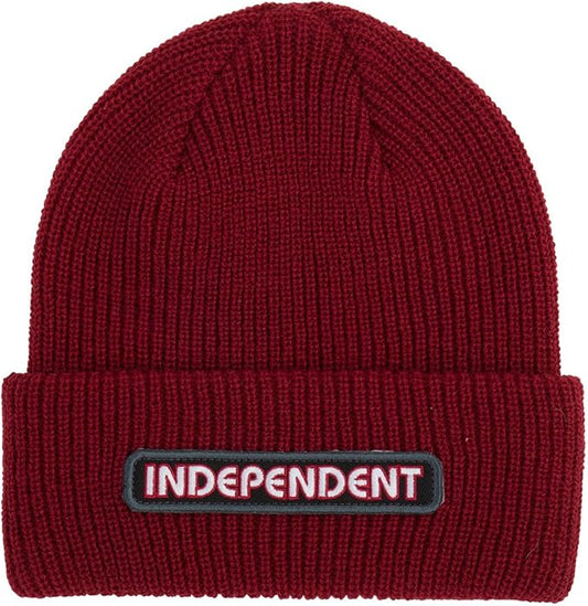 Independent B/C Groundwork Beanie Long Shoreman Hat (Red/Black)