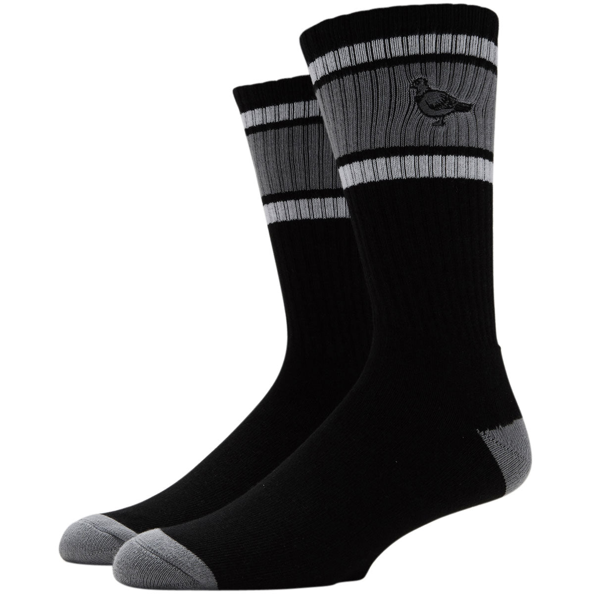 ANTI-HERO BASIC PIGEON EMB SOCKS BLACK/GREY