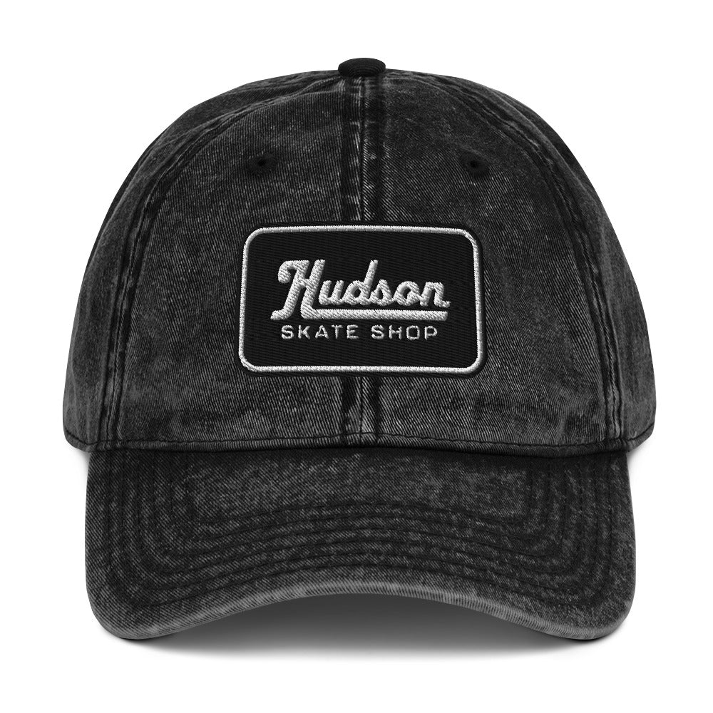 Embroidered Shop Logo Dad Hat (Black)