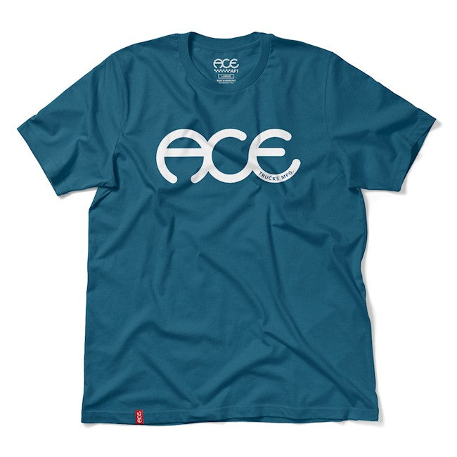 Ace Rings SS Tee - Blue / White Print