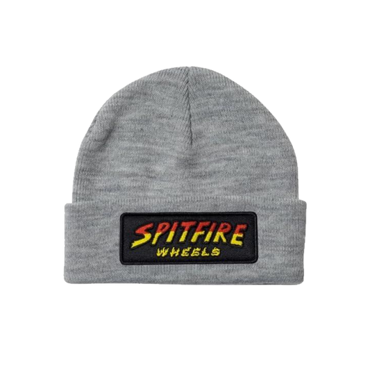 Spitfire Hell Hound Script Cuff Beanie Heather Grey