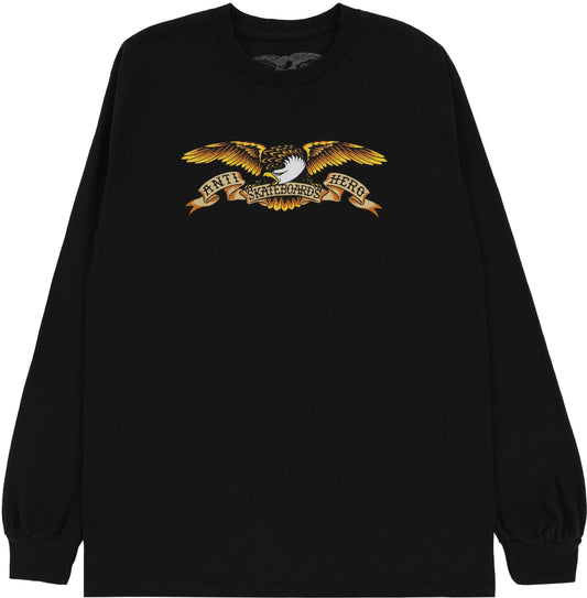 Anti-Hero Eagle Black Long Sleeve Shirt