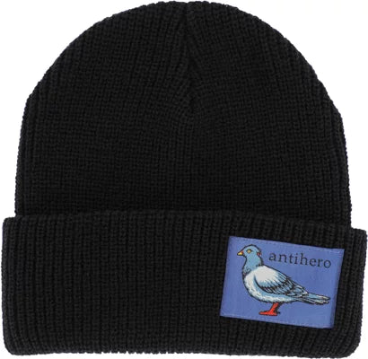 ANTI-HERO LIL PIGEON LABEL CUFF BEANIE BLACK