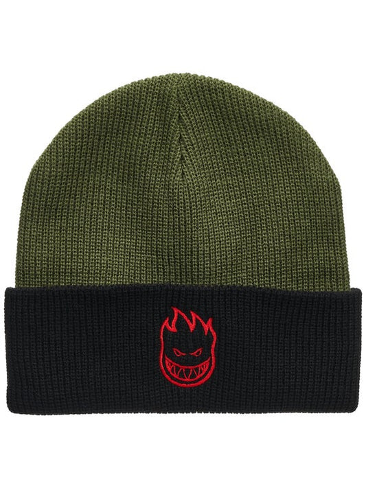 Spitfire Bighead Cuff Beanie Olive/Black