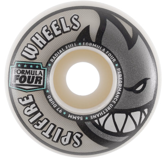 Spitfire Formula Four Radial Full 56MM 97D Wheels (Set of 4)